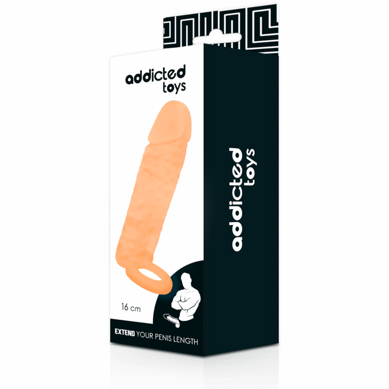 Manchon pénien réaliste allongeant 16 cm — ADDICTED TOYS