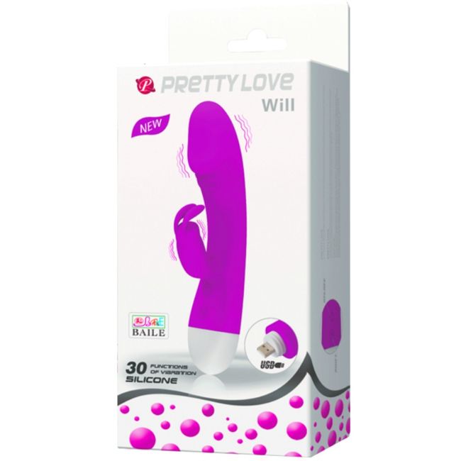 Vibromasseur lapin rechargeable 30 modes — PRETTY LOVE