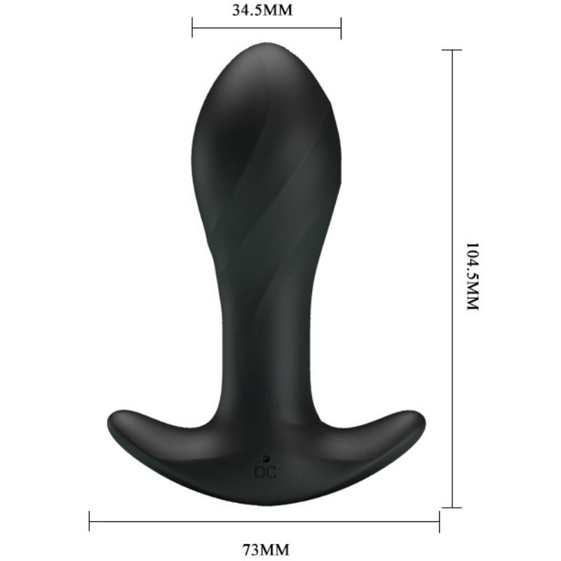 Vibrateur anal noir rechargeable — PRETTY LOVE PARTY UP