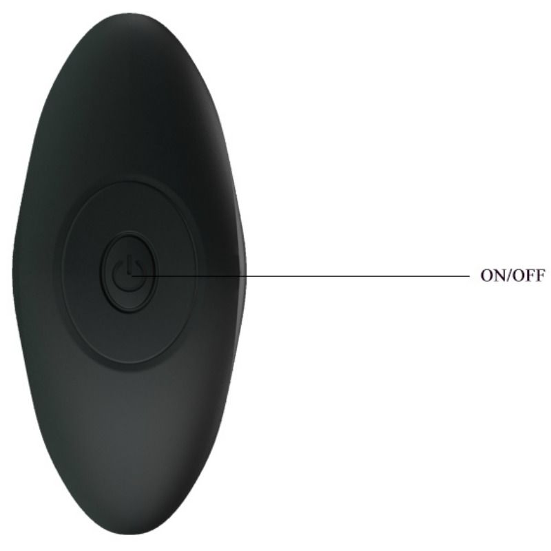 Vibrateur anal noir rechargeable — PRETTY LOVE PARTY UP