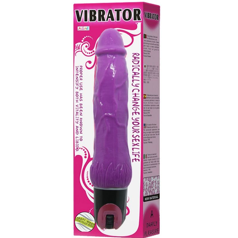 Vibrateur multivitesses texturé violet — BAILE VIBRATORS