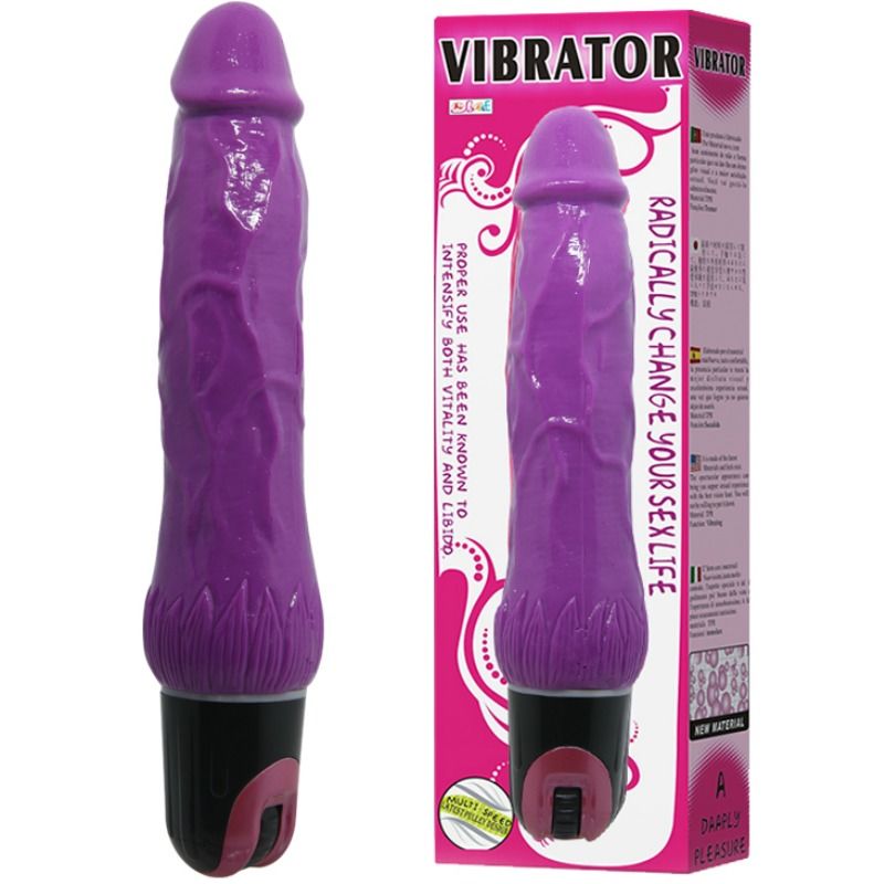 Vibrateur multivitesses texturé violet — BAILE VIBRATORS