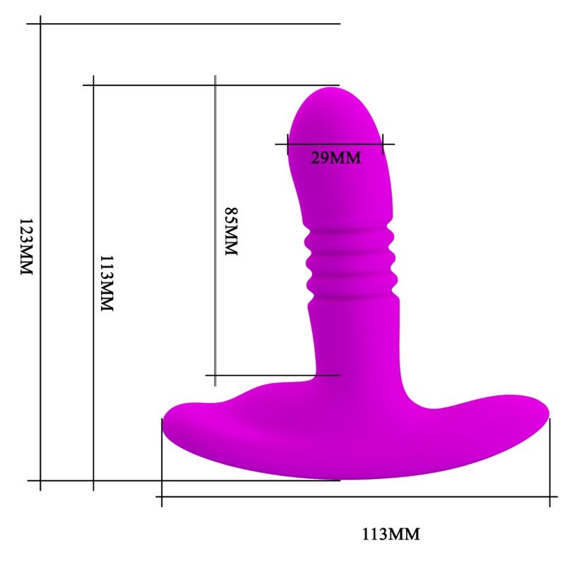 Plug anal vibrant haut et bas Heather — PRETTY LOVE