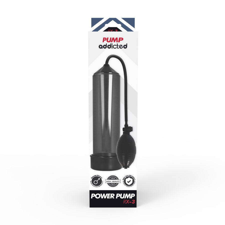 Pompe à pénis RX3 noire — PUMP ADDICTED