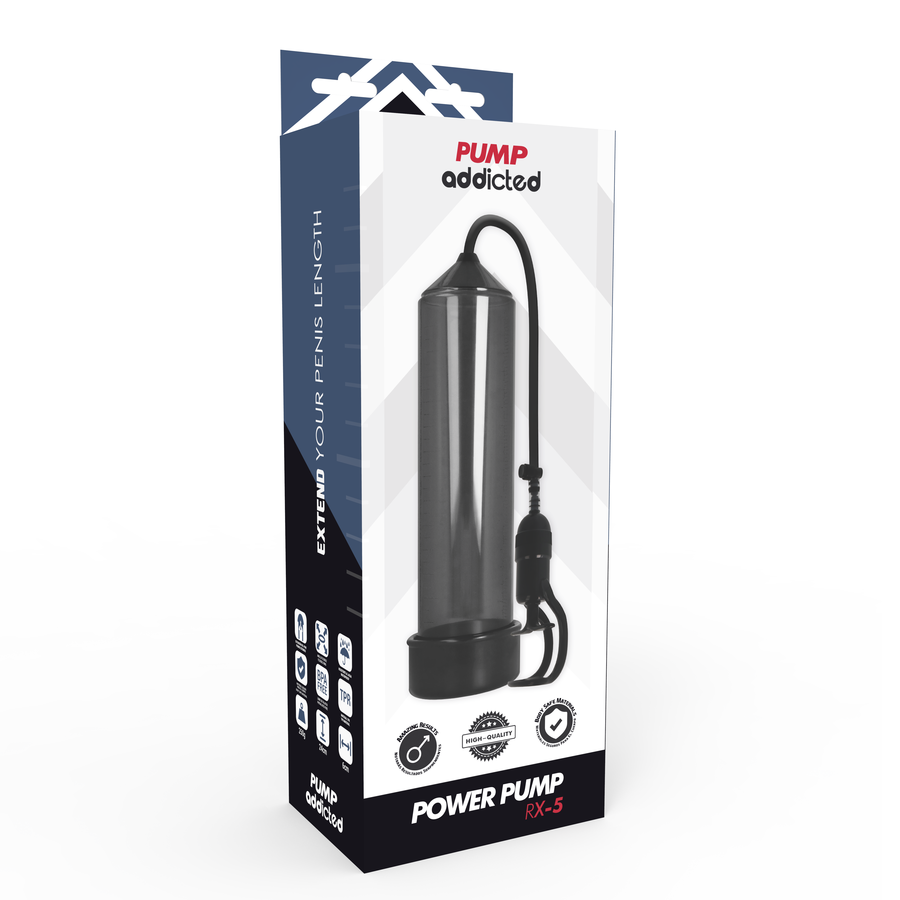 Pompe à pénis RX5 Noire — PUMP ADDICTED
