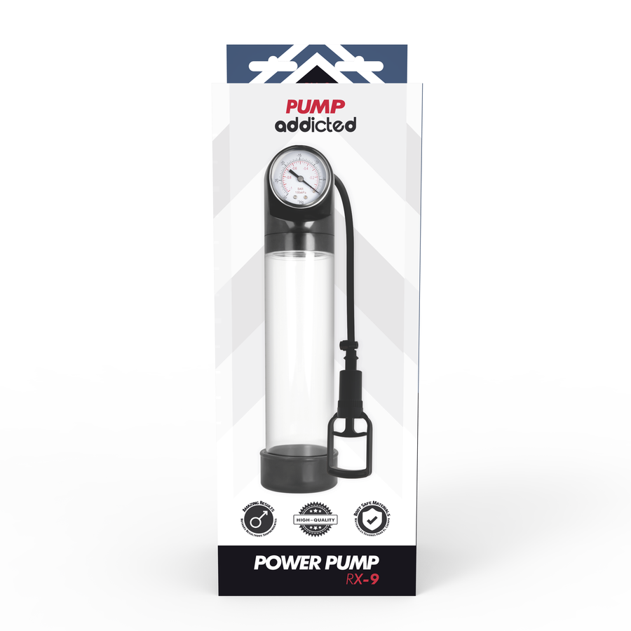 Pompe à pénis calibrateur RX9 transparent — PUMP ADDICTED