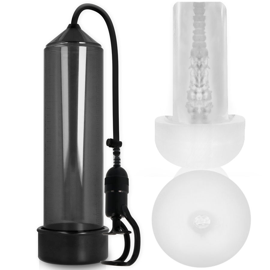 Pompe à vide rx5 noir avec masturbateur — PUMP ADDICTED