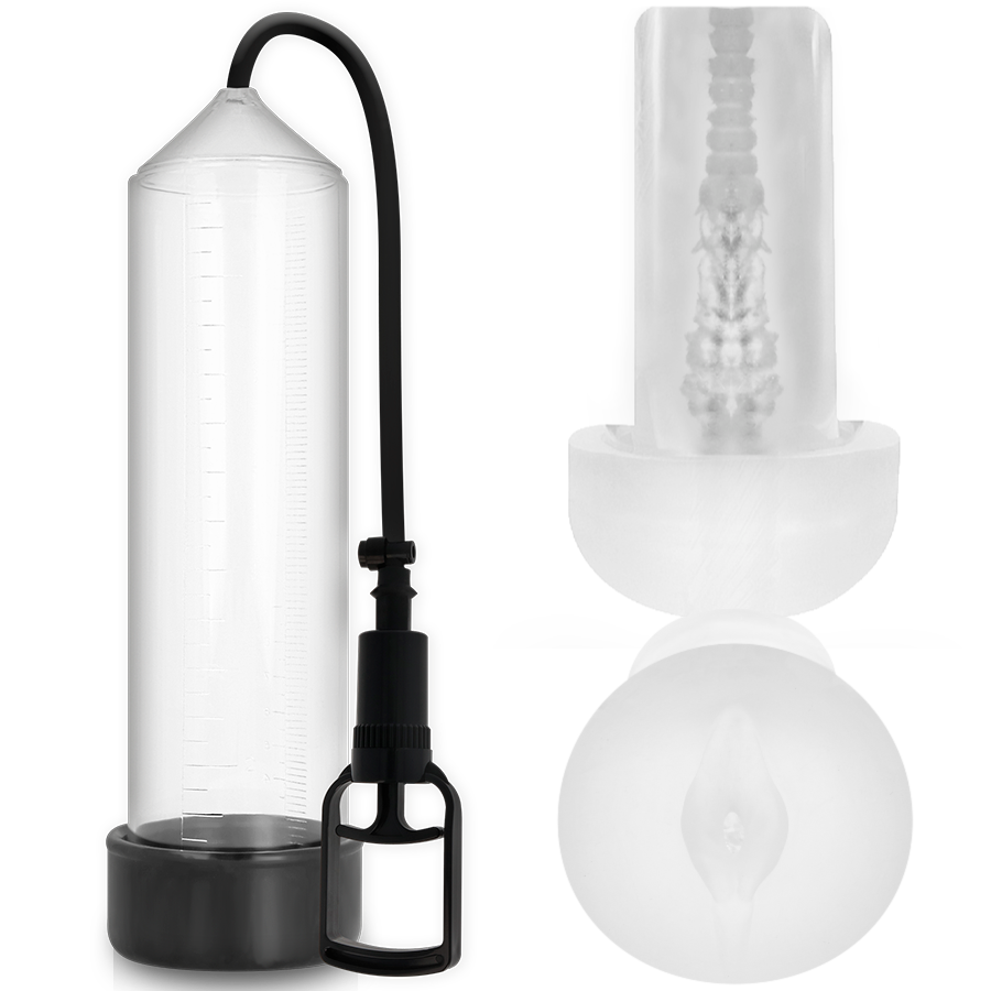 Pompe à vide transparente RX7 avec masturbateur — PUMP ADDICTED
