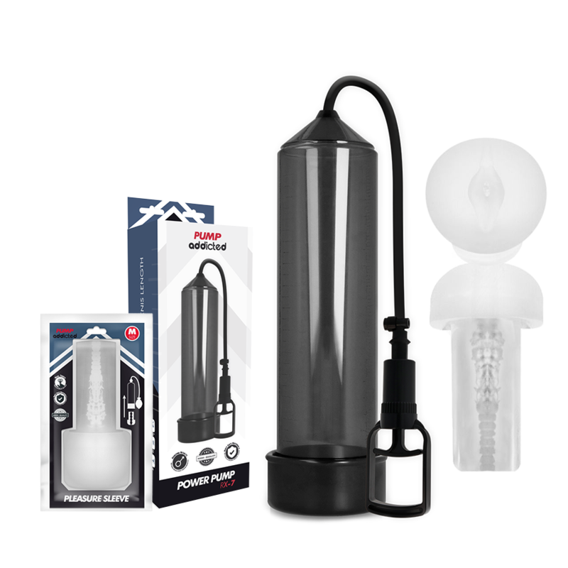 Pompe RX7 noire avec masturbateur — PUMP ADDICTED