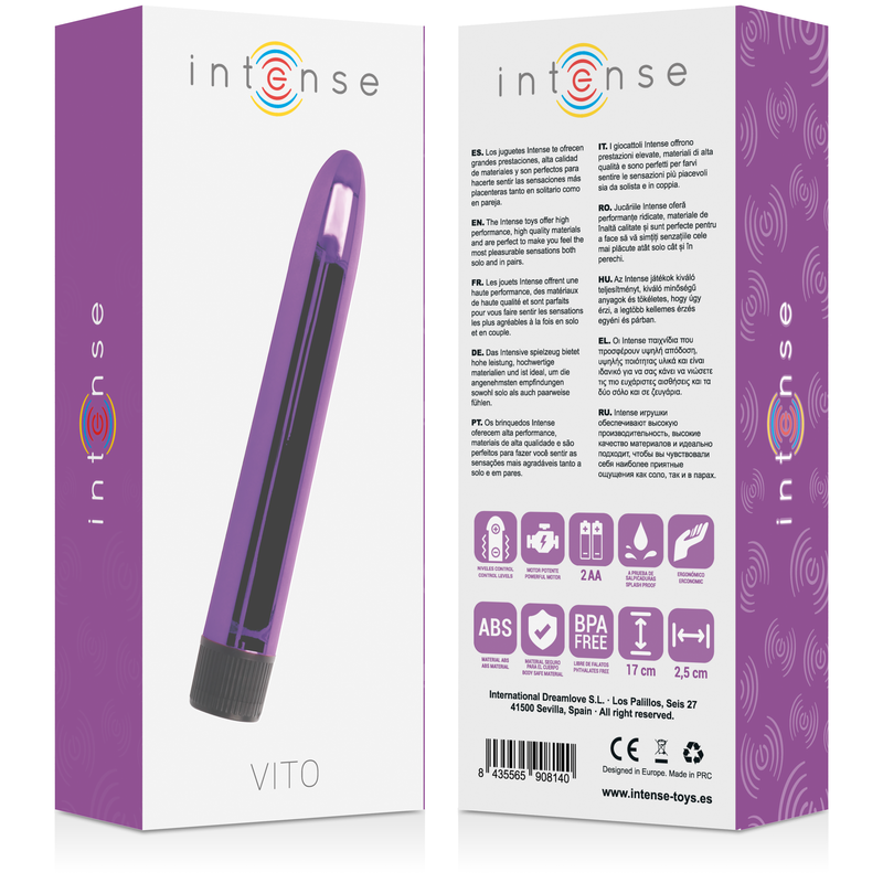 Vibrateur VITO Lilas — INTENSE FUN TOYS