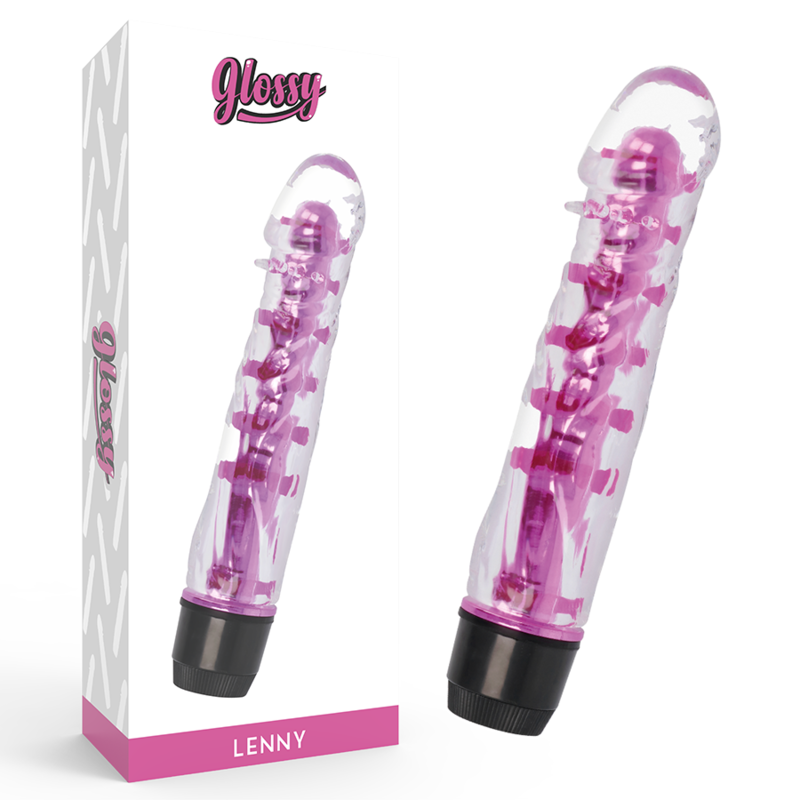 Vibrateur brillant Lenny rose — GLOSSY
