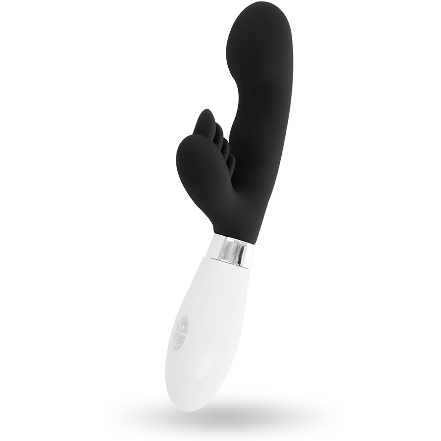 Lapin vibrant noir double moteur — GLOSSY