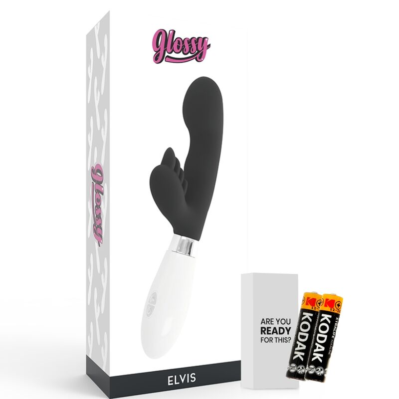 Lapin vibrant noir double moteur — GLOSSY