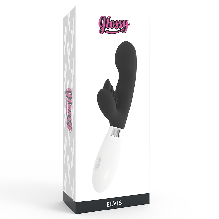 Lapin vibrant noir double moteur — GLOSSY