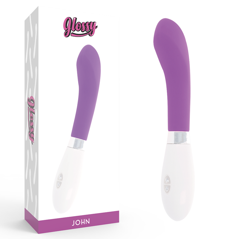 Vibrateur courbe satiné violet — GLOSSY
