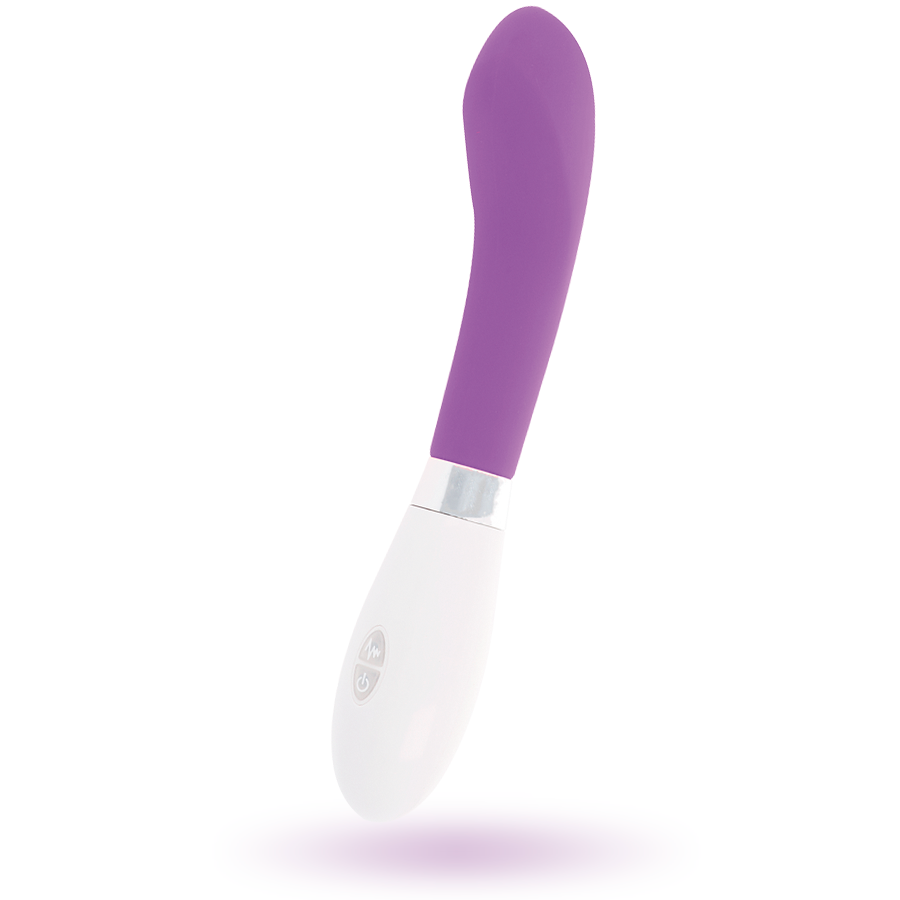Vibrateur courbe satiné violet — GLOSSY