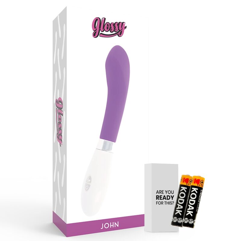 Vibrateur courbe satiné violet — GLOSSY
