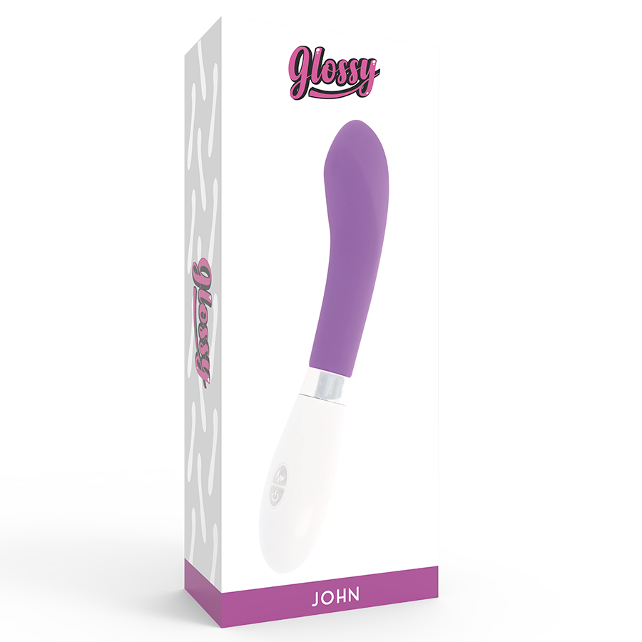Vibrateur courbe satiné violet — GLOSSY