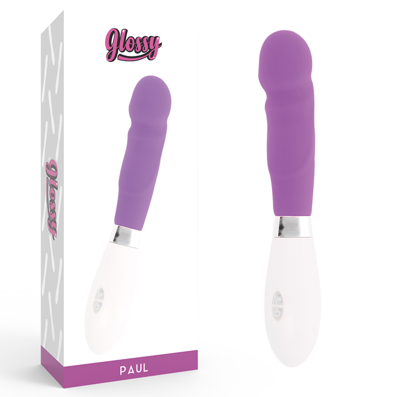 Vibrateur naturel courbe violet — GLOSSY