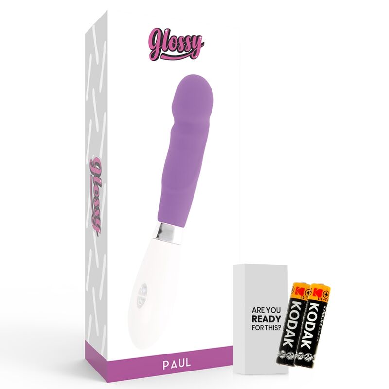 Vibrateur naturel courbe violet — GLOSSY
