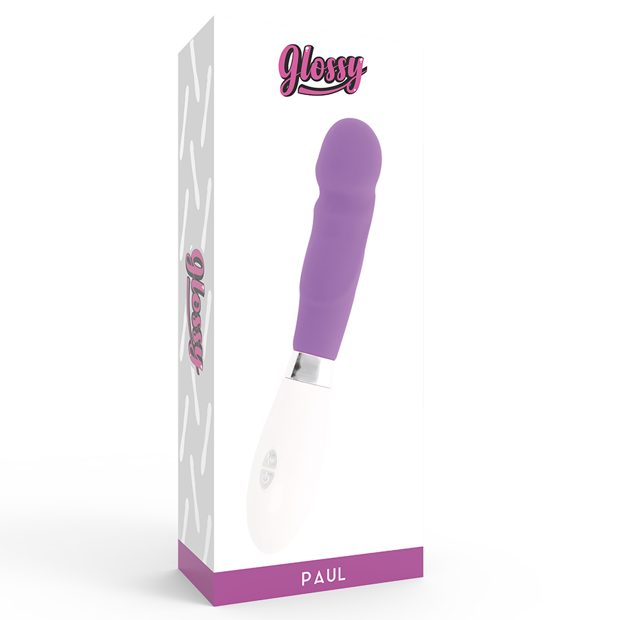 Vibrateur naturel courbe violet — GLOSSY