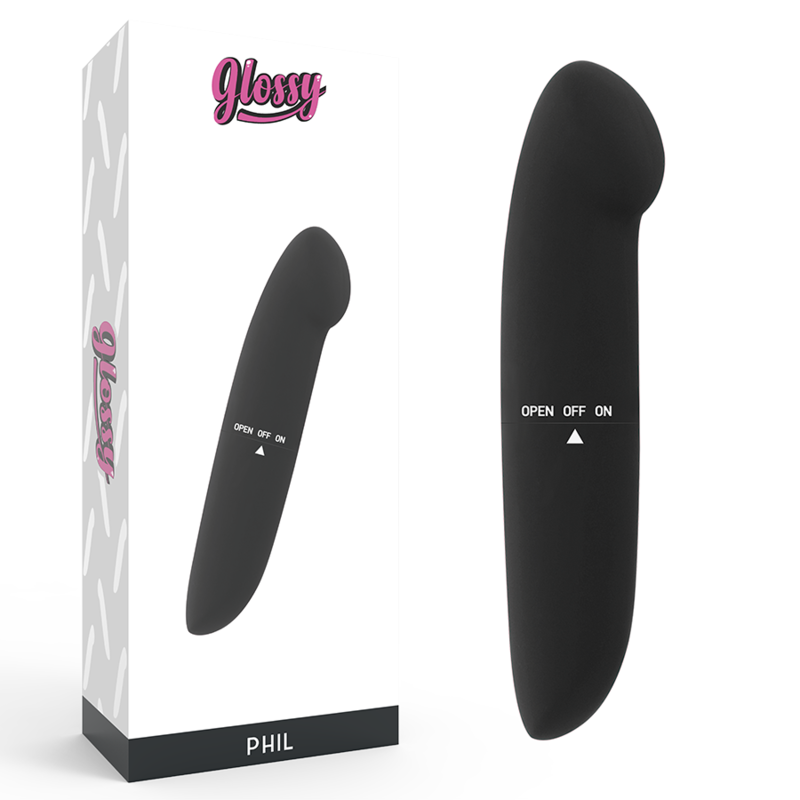 Vibrateur noir PHIL format voyage — GLOSSY