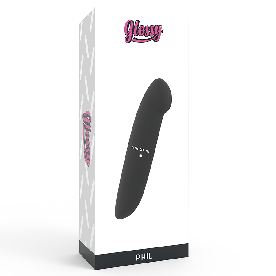 Vibrateur noir PHIL format voyage — GLOSSY
