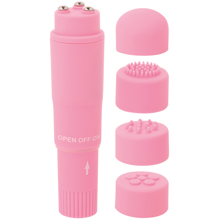 Masseur de poche vibrant multi-têtes — GLOSSY