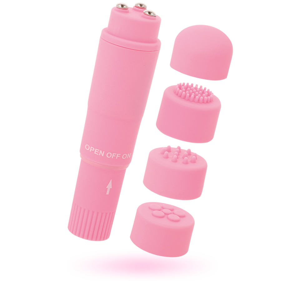 Masseur de poche vibrant multi-têtes — GLOSSY