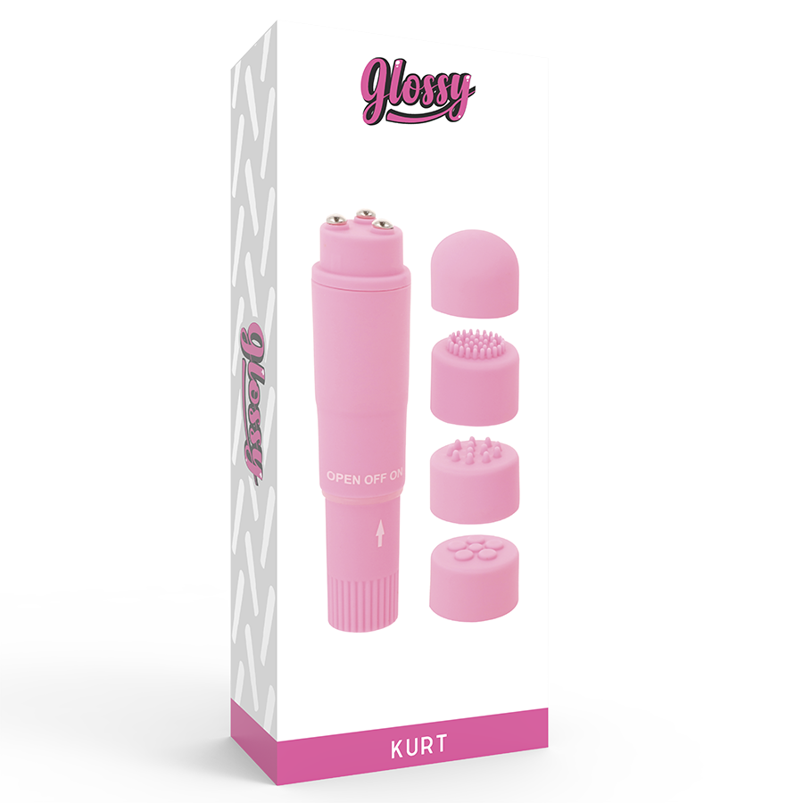Masseur de poche vibrant multi-têtes — GLOSSY