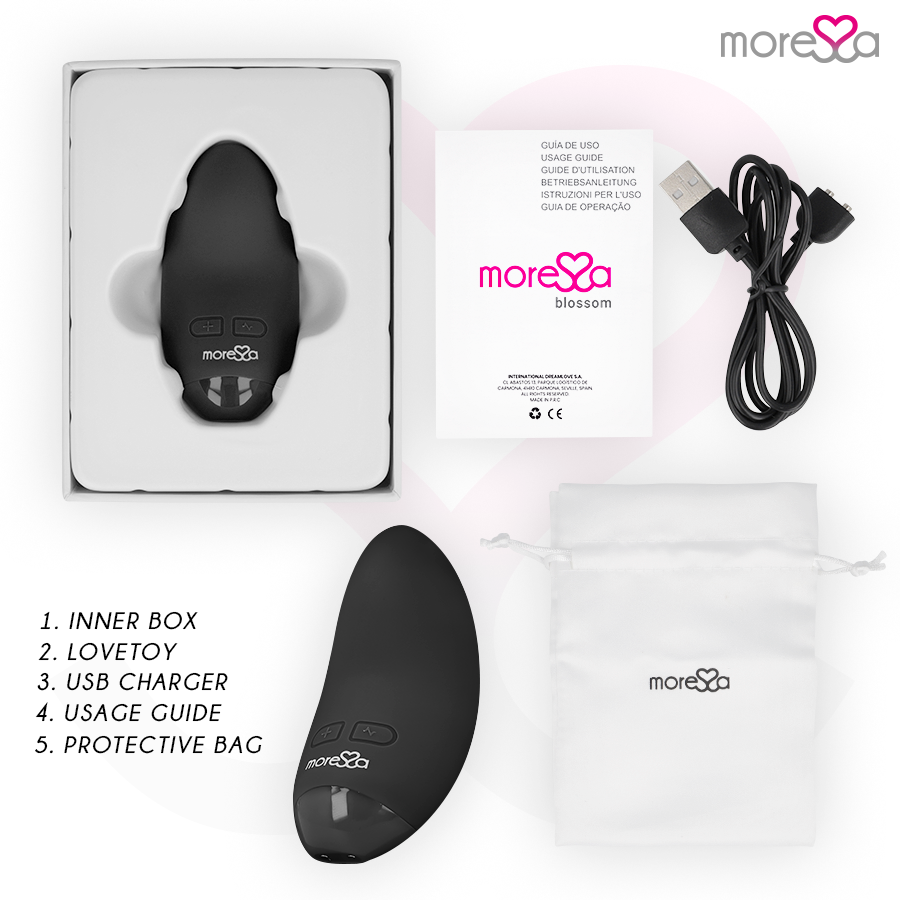 Mini vibromasseur blossom rechargeable — MORESSA