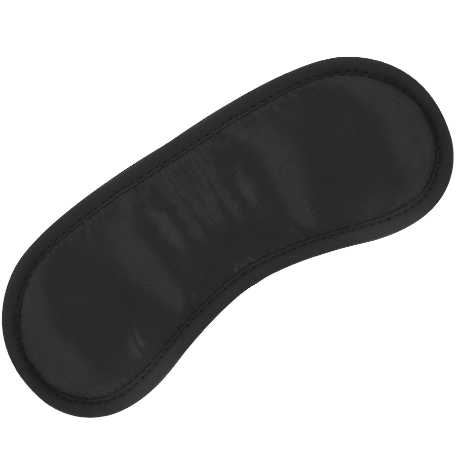 Masque noir en satin à bandeau réglable — DARKNESS BONDAGE