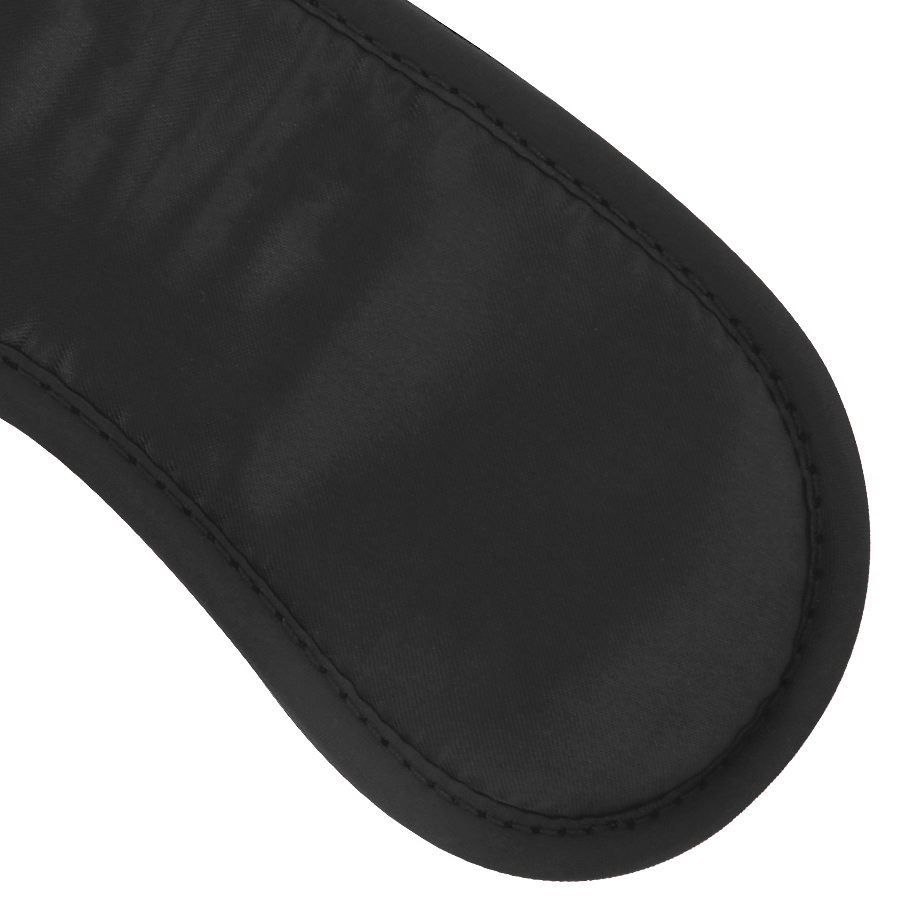 Masque noir en satin à bandeau réglable — DARKNESS BONDAGE