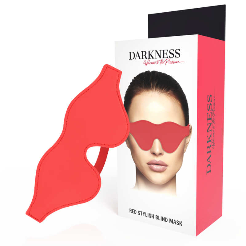 Masque de nuit rouge en PVC — DARKNESS BONDAGE