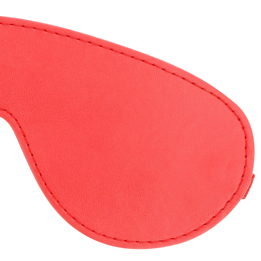 Masque de nuit rouge en similicuir réglable — DARKNESS BONDAGE