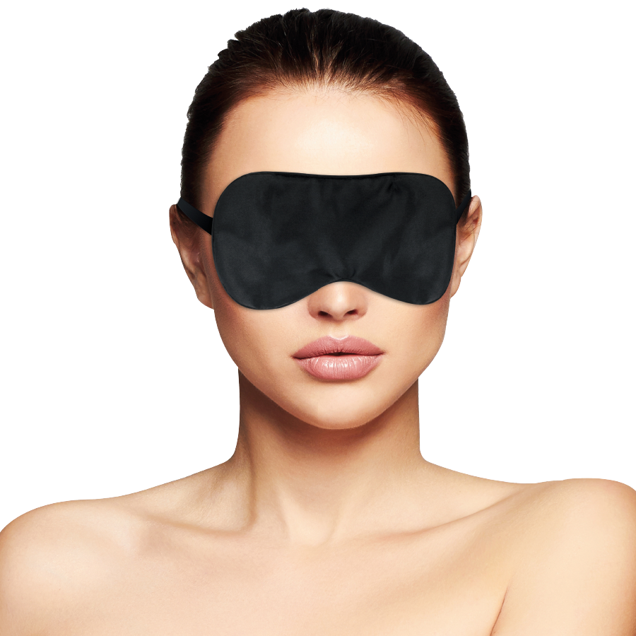 Masque noir satiné pour les sens — DARKNESS BONDAGE