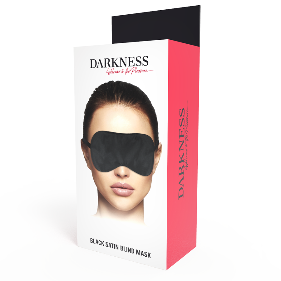 Masque noir satiné pour les sens — DARKNESS BONDAGE