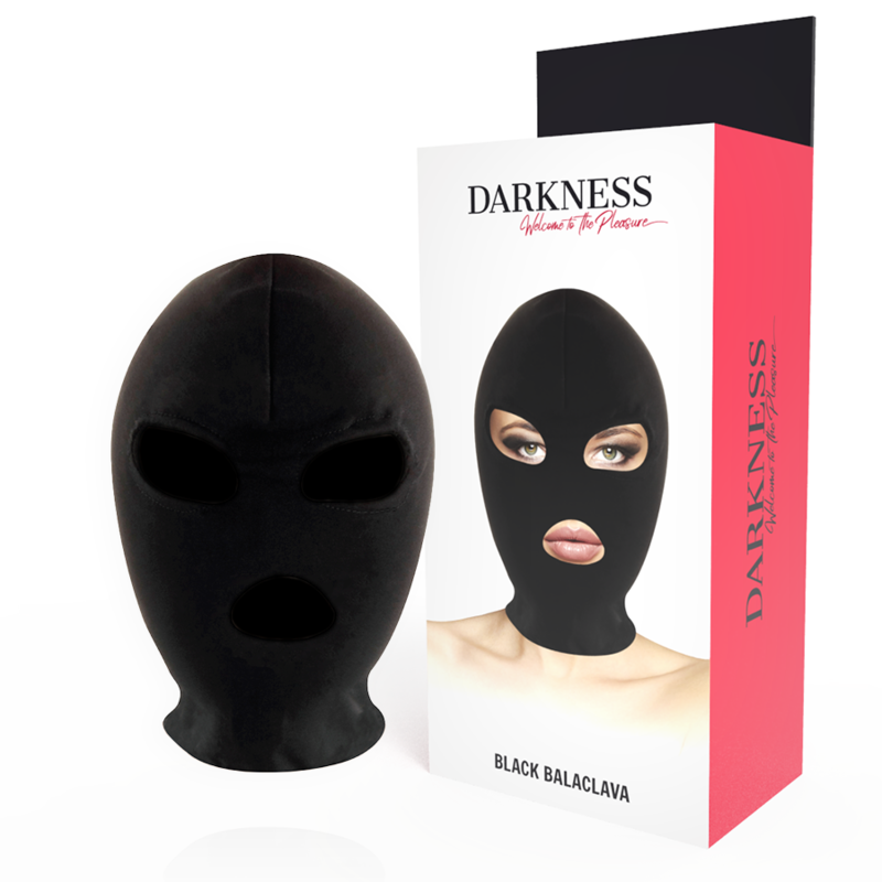 Masque de soumission sensoriel noir — DARKNESS BONDAGE