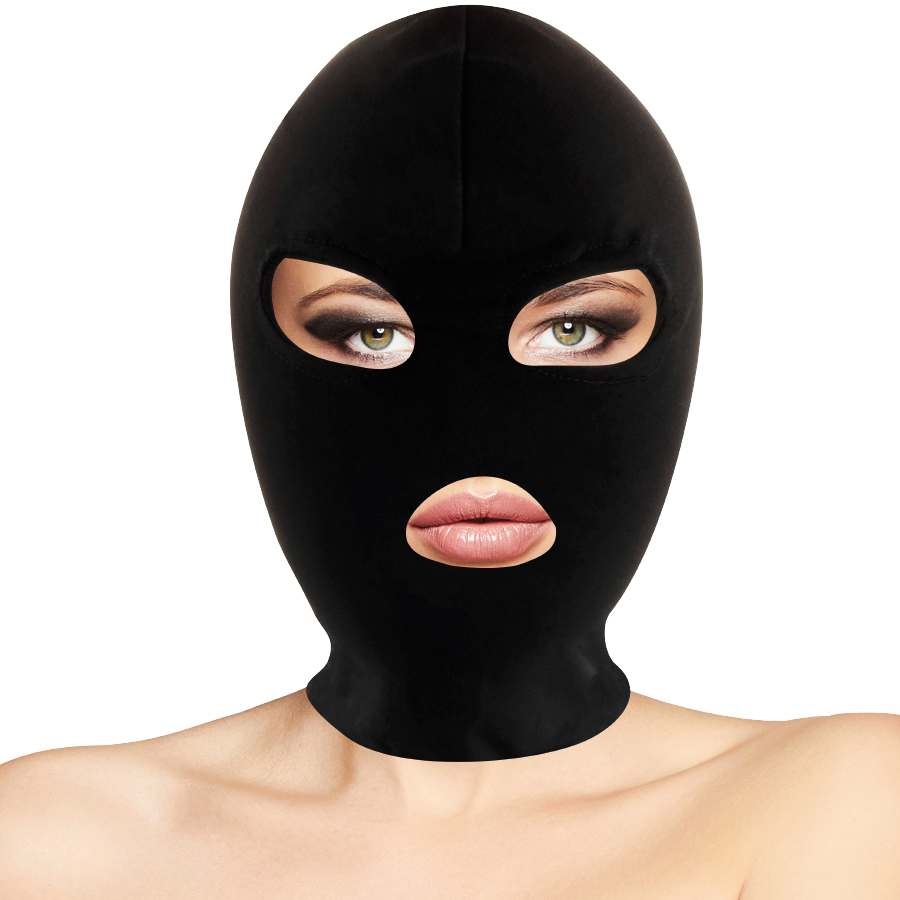 Masque de soumission sensoriel noir — DARKNESS BONDAGE