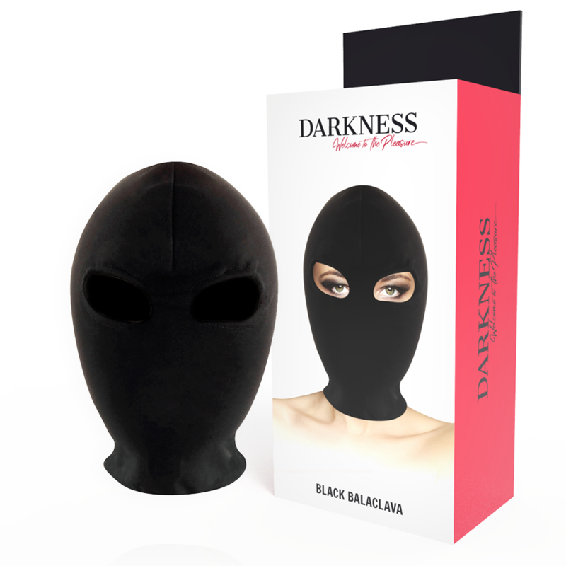 Masque de soumission noir en spandex — DARKNESS BONDAGE