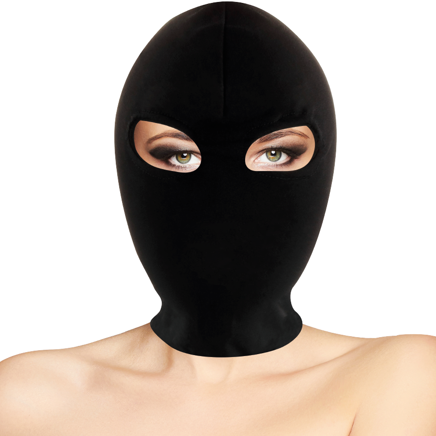 Masque de soumission noir en spandex — DARKNESS BONDAGE