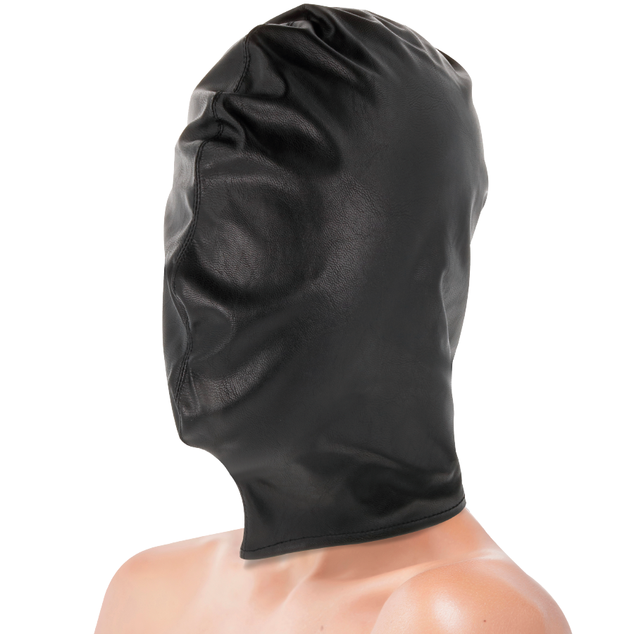 Masque de subjugation en satin noir — DARKNESS BONDAGE