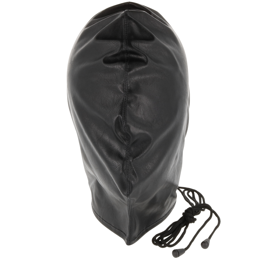 Masque de subjugation en satin noir — DARKNESS BONDAGE