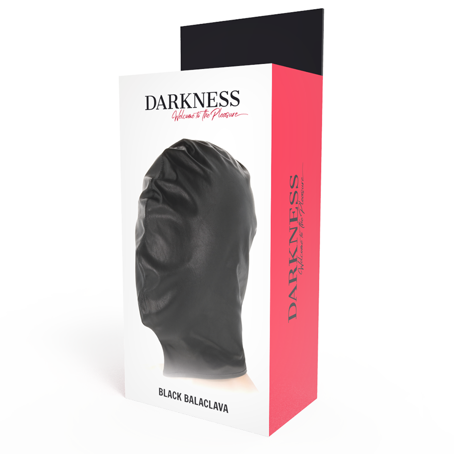 Masque de subjugation en satin noir — DARKNESS BONDAGE