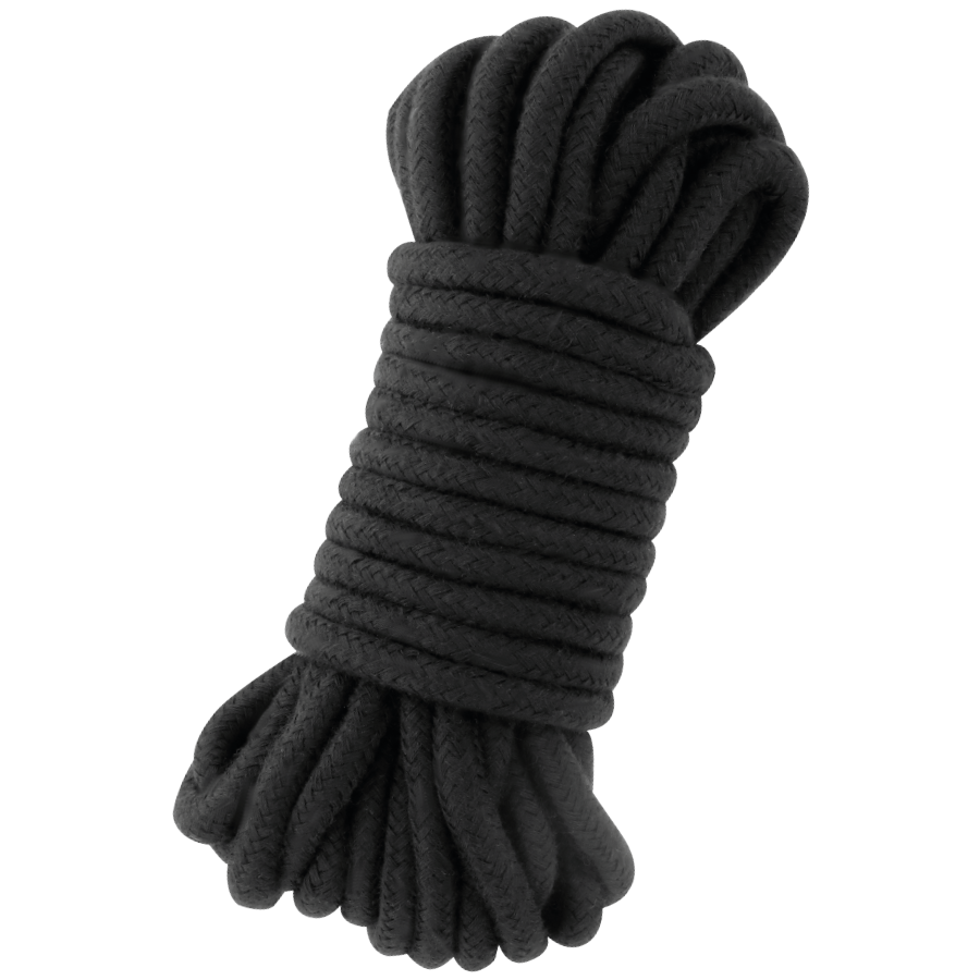 Corde japonaise en coton noir 5 m — DARKNESS BONDAGE