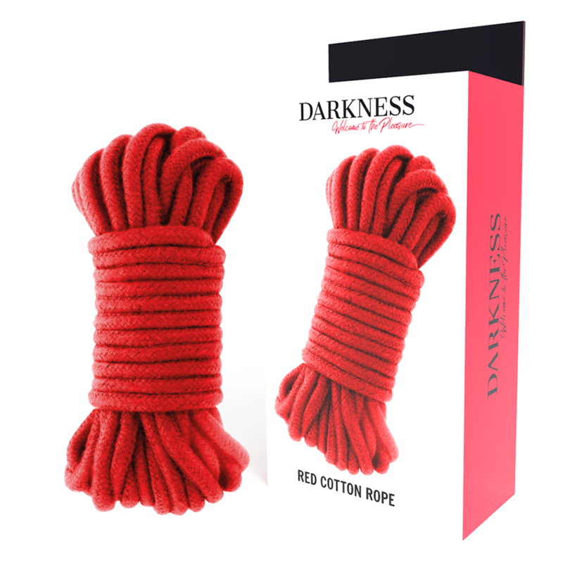 Corde japonaise en coton rouge 5 m — DARKNESS BONDAGE