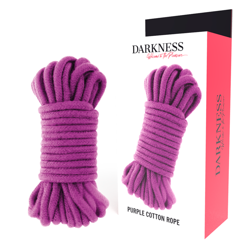 Corde de bondage en coton japonais violet 5 m — DARKNESS BONDAGE