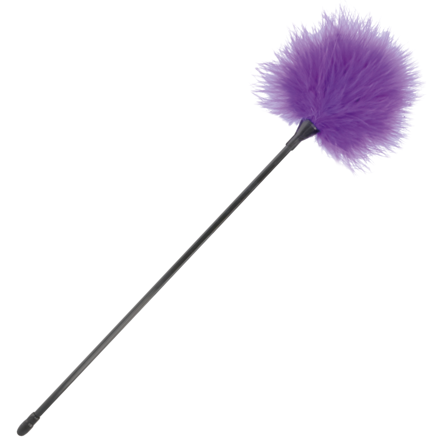 Plume de stimulation érotique lilas 42 cm — DARKNESS SENSATIONS
