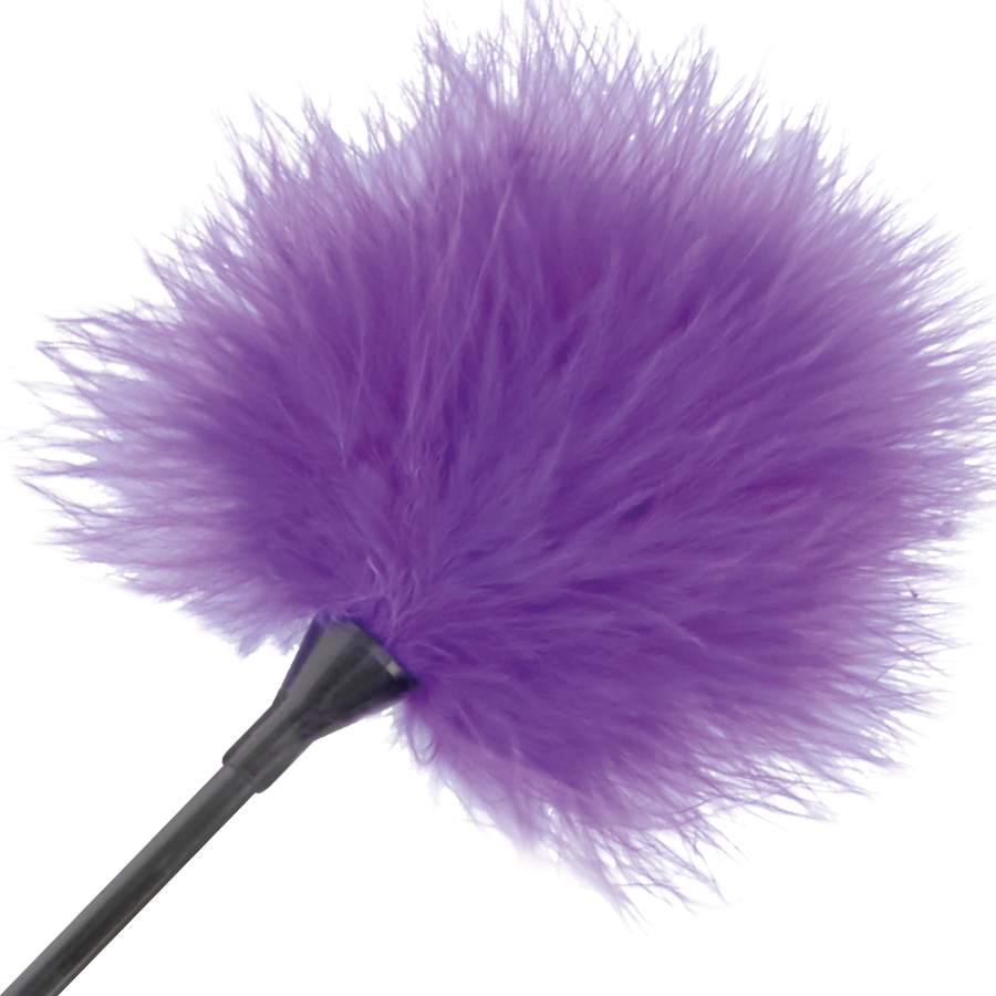 Plume de stimulation érotique lilas 42 cm — DARKNESS SENSATIONS