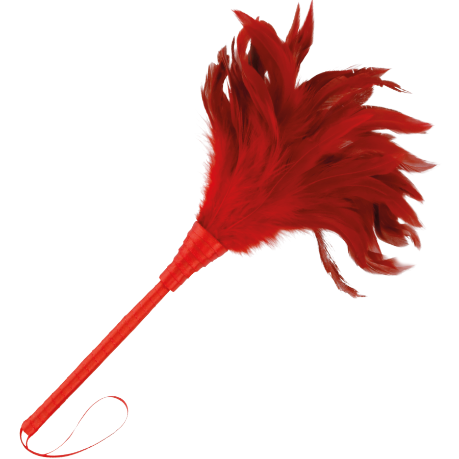 Plume de stimulation rouge 24cm — DARKNESS SENSATIONS